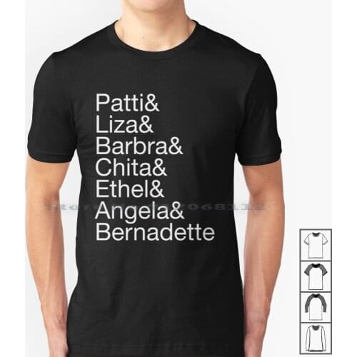 Broadway Divas ( White ) T Shirt 100% Cotton Broadway Musicals Musical Theatre Patti Lupone Bernadette Peters Ethel Merman Liza