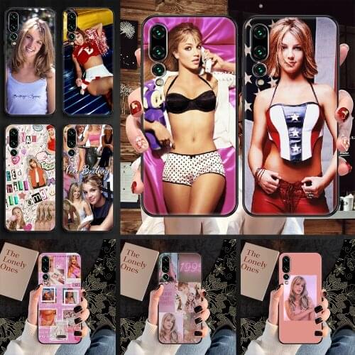 Britney Spears Phone case For Huawei P Mate P10 P20 P30 P40 10 20 Smart Z Pro Lite 2019 black 3D funda pretty bumper fashion