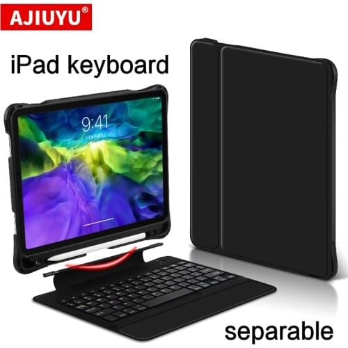 AJIUYU keyboard Case For iPad 9.7 inch 2018 2017 Air 2 3 Pro 10.5 Tablet Wireless Bluetooth separated Protective Smart Cover