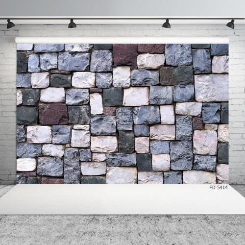 Brick Wall Photographic Backdrop Vinyl Cloth Photobooth Background Photo Studio for Portrait Children Baby Pets Toy Photoshoot