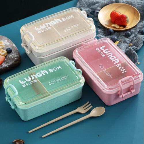 Lunch Box Large Capacity Food Container With Tableware Leakproof Bento Box Travel Office School Portable Multi-layer lunchboxs