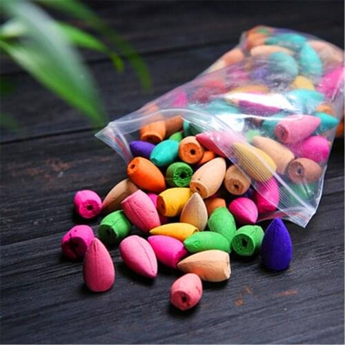 50/100/200/300pcs Incense Cones Use for Incense Burner Flower Tower Incense Granule Lavender Sandalwood Aloes Mixed Odor