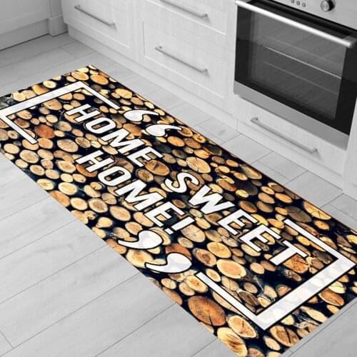 7mm Soft 3D Long Kitchen Anti-slip Mat Bath Carpet Floor Mat Home Entrance Doormat Absorbent Living Room Floor Mats Kitchen Rug