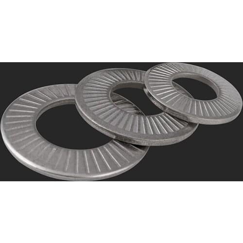 304 stainless steel antiskid gasket Butterfly Saddle Single face flower tooth washer Automobile parts Multi model M3-M16