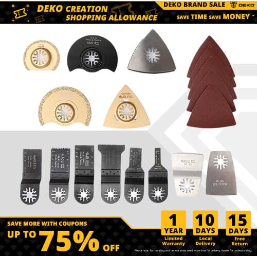 DEKO 38 Pcs Oscillating Tool Saw Blades for Renovator Power Tools as Multimaster Electric Multi-Tool DIY Power Tools Accessories