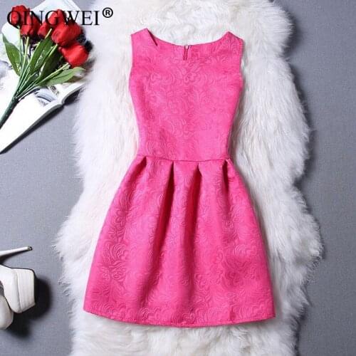 QINGWEI Sleeveless Summer Dresses