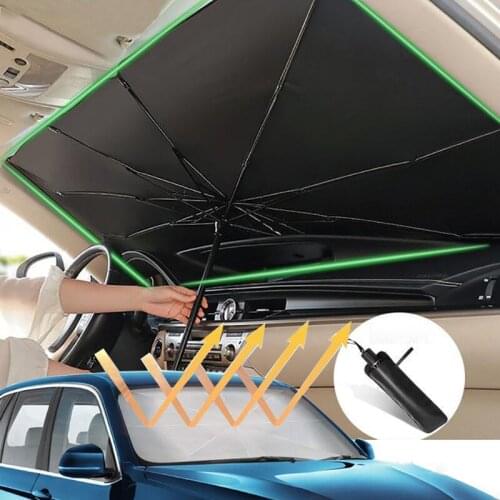Car Sun Shade Foldable Car Windshield Sunshade Umbrella Heat-insulating Sun-shading Panel Front Heat-insulating Protection