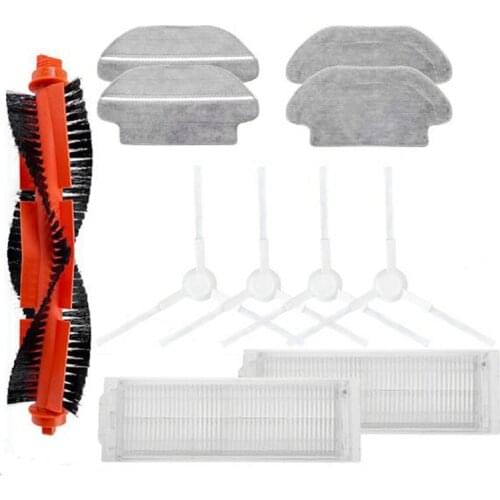 TOP!-Hepa Filter Roller Spin Brush Mop Cloth for Xiaomi Mijia LDS / STYJ02YM /Conga 3490 Viomi V2 PRO V3 Robot Vacuum Cleaner
