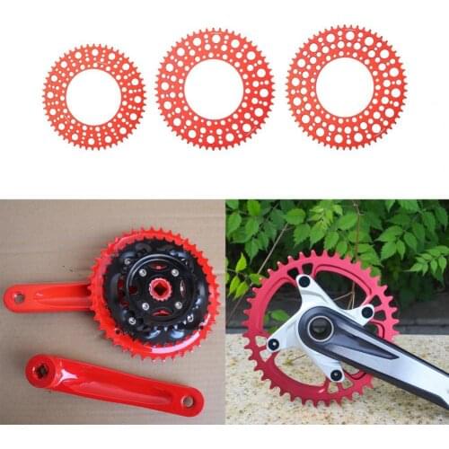 Bike Chain Ring Star Plate Folding Bicycle Positive and Negative Gear Round Single Chainring Aluminum Alloy Bicycle Chainwheel
