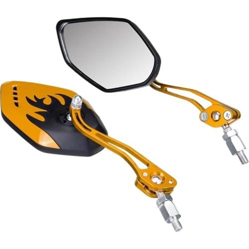 2PCS/Set Universal Motorcycle Rearview Mirrors Motorbike 360 Degree Rotation Motorcycle Motorbike Scooter Side Mirrors 8 / 10Mm