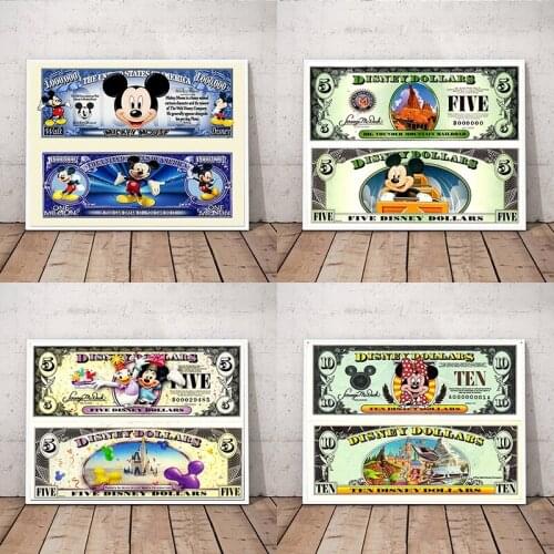 Disney Diamond Painting Full Square Cross Stitch Kits Mickey and Minnie Cartoon Diamond Embroidery Home Decor Wall Art Gift