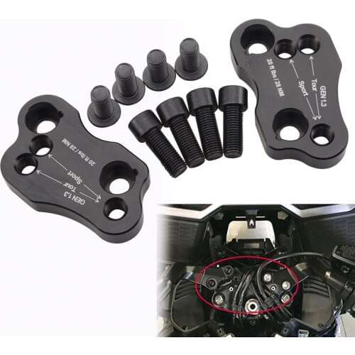 Motorcycle Aluminum Bar Clamps Handlebar Risers Adapter Black For Honda Gold wing GL1800 2018-2019 Accessories