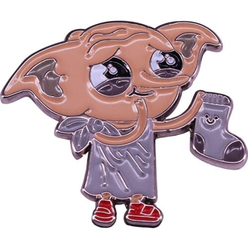 Elf Brooch Creepy real life Harry Creature Badge funny gift