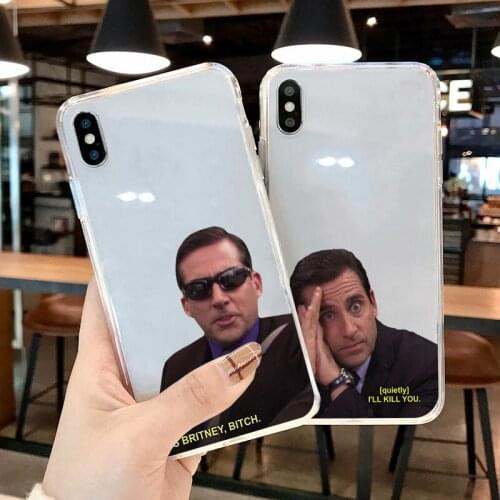Michael Scott The Office Clear Case For iPhone 12 Pro Mini XR XS Max X 7 8 6 6S Plus SE 2020 10 Case For iPhone 11 Pro Max Coque