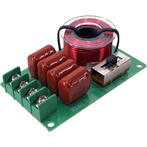 JABS Frequency Divider Hi-Fi Audio TREBLE BASS Speaker Frequency Divider Stereo Crossover Filters for 2-16Ohm Speaker