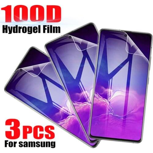 3Pcs Hydrogel Film For Samsung Galaxy A51 A71 A50 7A0 A80 A90 M31 M51 Screen Protector For Note 20 10 9 8 S20 S10 S8 Plus Ultra