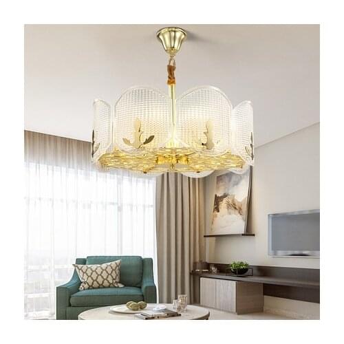 Living room chandelier post-modern crystal dining room bedroom light luxury Nordic simple atmospheric lamps
