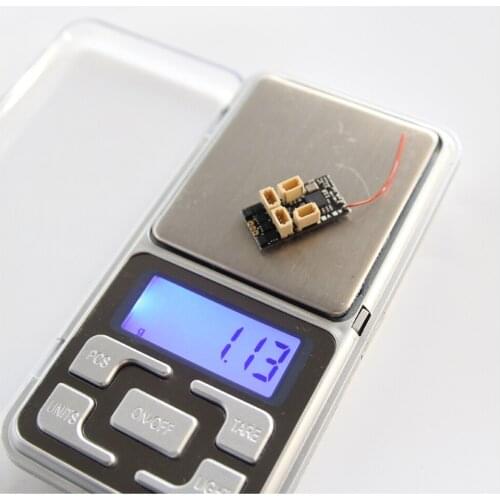 Ma-RX42E 2.4G AFHDS 2A SFHSS DSM FRSKY D8 D16 Mini Receiver Built-in 5A 1S Brushless ESC for RC Airplane Micro Drones DIY Parts