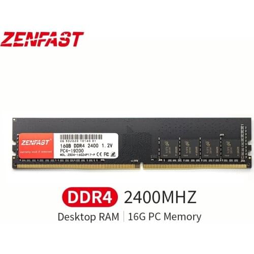 ZENFAST DDR4 16GB 2133 2400 2666 3000 3200MHz 1.2V Desktop RAM 288pin Memory Sodimm For Intel AMD