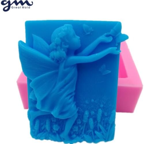 Great-Mold Baby Angel Soap Mould Silicone Soap Mold DIY Silicone Molds for Handmade Soap Making