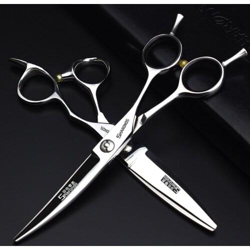 Barber Shop Hair Stylist Dedicated 6 inch Willow Leaf Slippery Scissors Thinning Seamless Scissors Combined Scissors Set