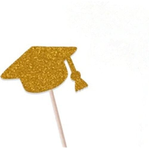 Personalized glitter Graduation Cupcake Toppers Custom grad name Graduation class of 2020 name Toppers Grad Party Decor 12ct