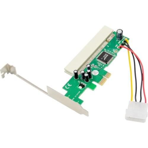 PCIExpress X1 to PCI Bridge Riser expansion Card PCIe to PCI 32bit Plug and Play chip ASM1083 adapter converter controller