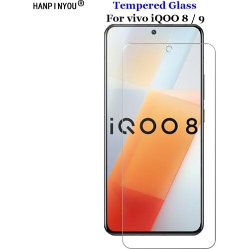 For vivo iQOO 8 iQOO8 6.56" Clear Tempered Glass 9H 2.5D Premium Screen Protector Film