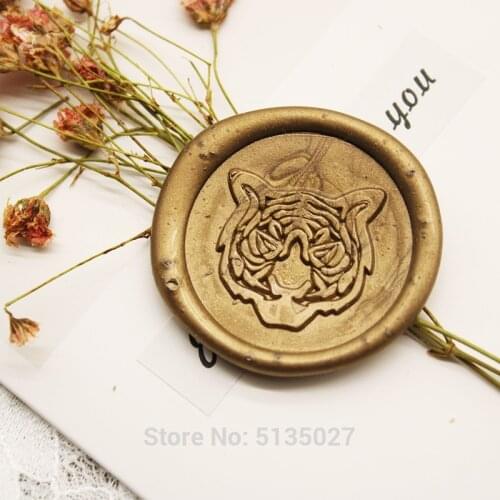 TRIBAL TIGER Wax Seal Stamp / Wedding Invite / Birthday Party Invitation / Envelope Letter Seal / Starter Kit / Gift Packing/ Bo