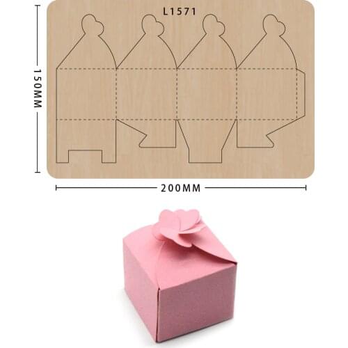 Wood Cutting Dies Pretty Box For Scrapbooking New Wooden Die Mould Suitable For Common Die Cutting Machines In The Market