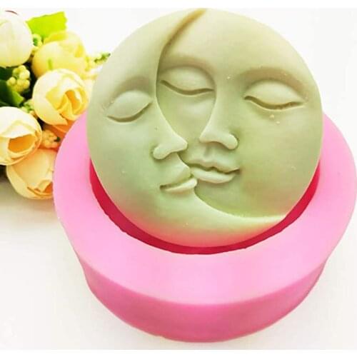 Castle on The Moon Silicone Mold Baking Tool Cute Cartoon Cake Decoration Resin Mould Handmade Soap Candle Making Crafts 3D