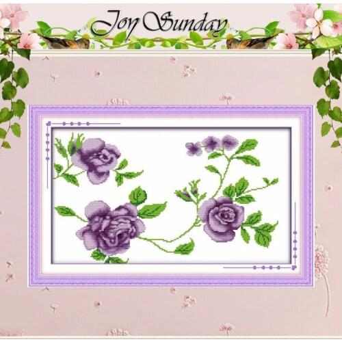 Sweet Roses Counted Cross Stitch 11CT 14CT Handmade Cotton Cross Stitch Set flowers Cross-stitch Kits Embroidery Needlework