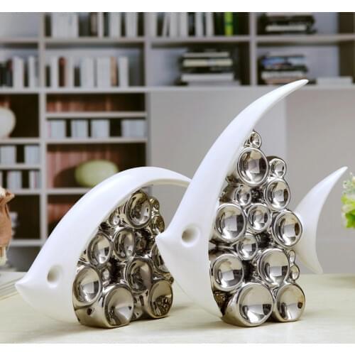 Modern fashion lovers fish crafts decoration minimalist living room TV cabinet wine cabinet wedding gifts ornaments