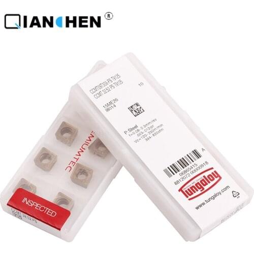 Tungaloy CCMT09T308-PS T9125 CCMT060202-PS NS9530 Carbide CNC Inserts CNC Japan 10pcs Internal Turning Tool Hard Alloy