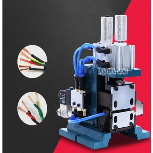 ZC-3F High Efficiency Pneumatic Stripping Machine Quality Multi-Core Sheathed Wire Twisting Machine Cable Peeling Machine 220V