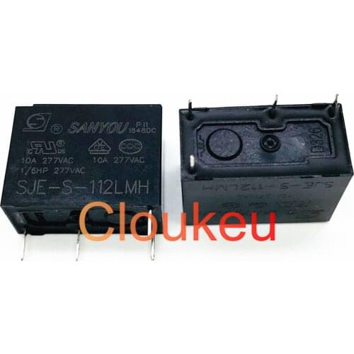 100Pcs Relay SJE-S-105LMH 112LMH 124LMH 5V 12V 24V 10A 4pin