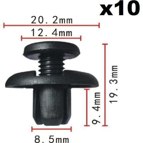 10x For Honda Screw expansion buckle / Nylon Retainer Clip