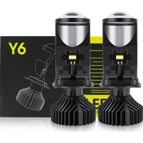 2Pcs Car headlights 90W/pair lamp H4/9003/HB2 Hi/Lo led double H4 LED lens projector20000LM lampada led Canbus 12v 24V bulb