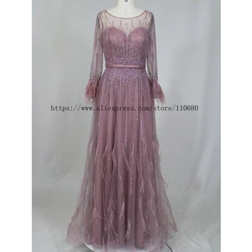 2021New Design Square Neck Nail Bead Diamonds Embroidery Evening Dress Pink Light Blue Color