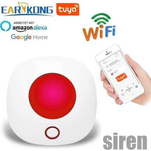 Wifi 433MHz Wireless Strobe Siren Sound and Light Siren 100dB for G50 W123 PG103 PG168 Home Security WIFI GSM Alarm Panel System