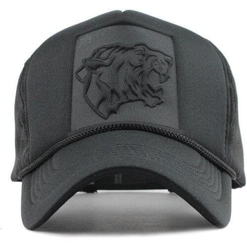 Summer Black Print Leopard Mesh Baseball Caps Curved Snapback Hip Hop Hats
