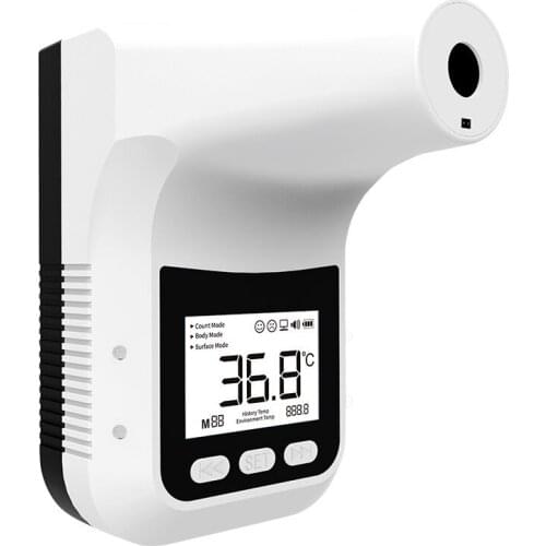 DHL 20Pcs K3PRO Handsfree LCD Screen Display Digital Termometro For Office Store Non-contact Infrared Thermometer Laser Sensor