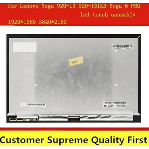 For Lenovo Yoga 6 Pro 920 920-13 920 13 13.9" LP139UD1-SPC1 LCD Display Assembly Touch Screen Digitizer Glass Panel Replacement