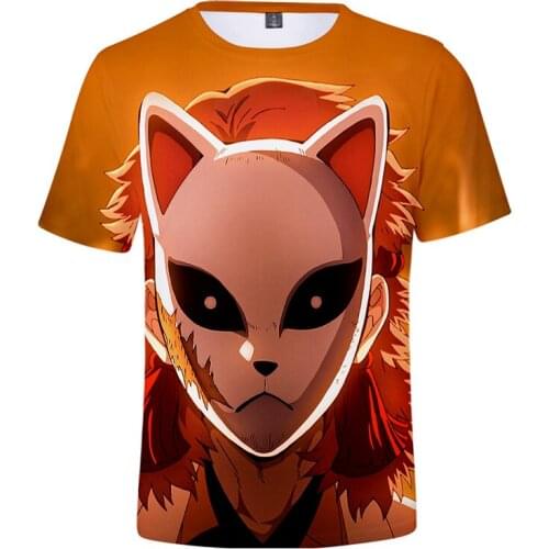 Japanese Anime 3d T Shirts Blade of Ghost Print Fashion Men Women T-shirt Tops Casual Short Sleeve Unisex 3D T-shirts Tee Shirt