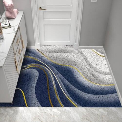 Modern Design Living Room Custom Mat Carpet PVC Non-slip Dustproof Silk Loop Bath Kitchen Home Door Mat Carpet Entrance Door Mat