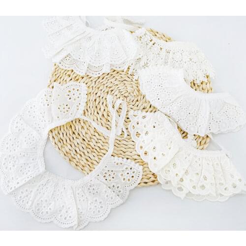 Baby Bib Lace Baby Accessories Korean Kids Lace Collar Cute Hollow Female Baby Bib scarf baby bib scarf scarf