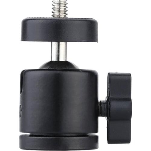 Mini Ball Head 1/4" Mount for Camera Tripod for SB800 SB900 580EX II vidicon Flash