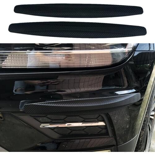 NEW 2Pcs Car Bumper Protector Corner Guard Anti-Scratch Strips Sticker Protection Body Protector Molding Valance Chin 40x5CM