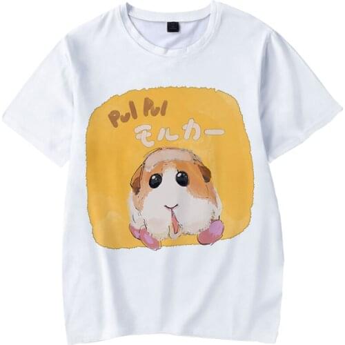 New Boys Girls Tees Fashion 3D Anime Pui Pui Molcar/Guinea pigs T-shirt Men Women Casual Kids t shirt Summer Hip Hop White Tops