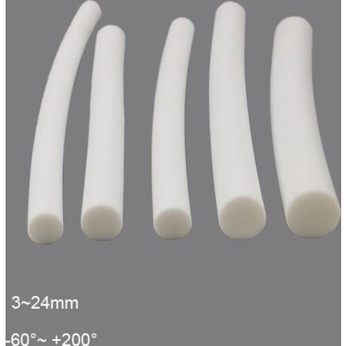 O Silicone Foam seal strip 3-24mm White Closed Cell Circular sponge Backer Rod Seal